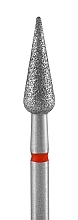 Diamantfräser mit birnenförmiger Spitze, rot, Durchmesser 4 mm, Arbeitsteil 12 mm - Stalex Pro  — Bild N1