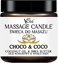Düfte, Parfümerie und Kosmetik Massagekerze Choco & Coco - VCee Massage Candle Choco & Coco Coconut Oil & Shea Butter
