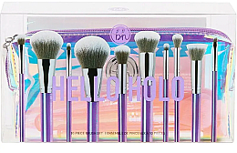 Düfte, Parfümerie und Kosmetik Make-up Pinselset 10-tlg. mit Kosmetiktasche - BH Cosmetics Hello Holo Set of 10 Brushes + Bag