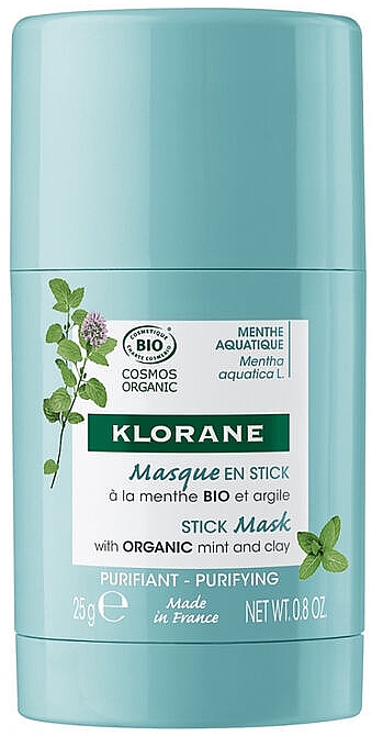 Reinigende Gesichtsmaske - Klorane Aquatic Mint Purifying Stick Mask — Bild N1