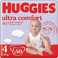 Düfte, Parfümerie und Kosmetik Windeln Ultra Comfort 7-18 kg 50 St. - Huggies