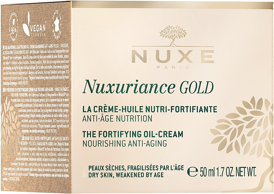 Pflegendes Anti-Aging Creme-Öl für trockene und altersbedingt beanspruchte Haut - Nuxe Nuxuriance Gold Nutri-Fortifying Oil-Cream — Bild N2