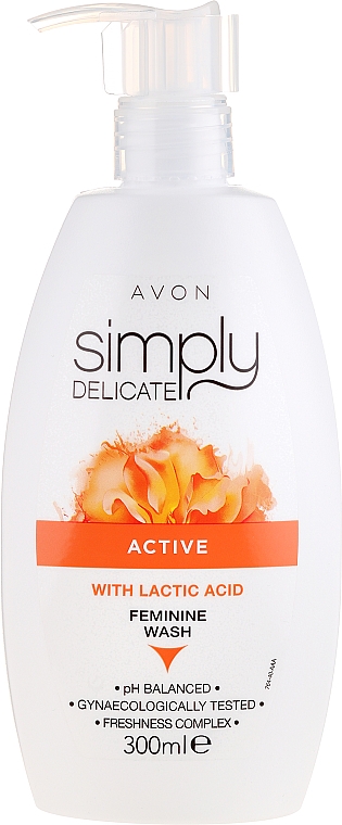 Creme-Gel für die Intimhygiene mit Milchsäure - Avon Simpy Delicate Feminine Wash — Bild N1