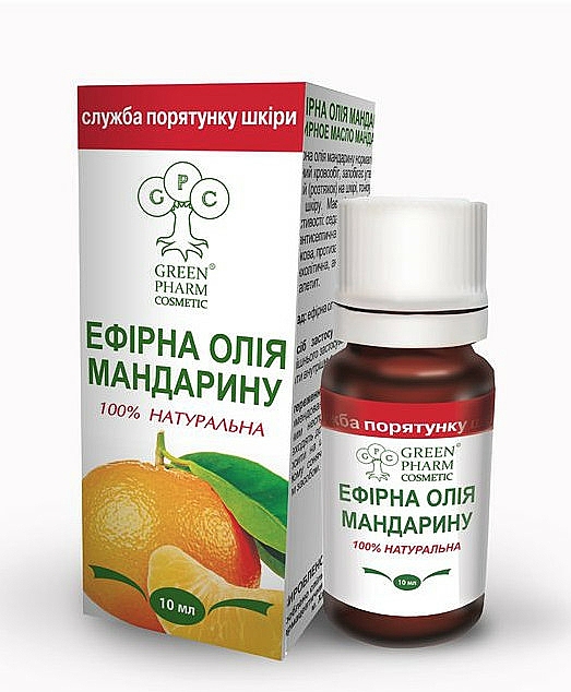 100% Natürliches ätherisches Mandarinenöl - Green Pharm Cosmetic — Bild N1