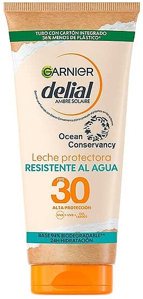 Sonnenschutzmilch - Garnier Delial Eco-Designed Protective Milk SPF30 — Bild N1