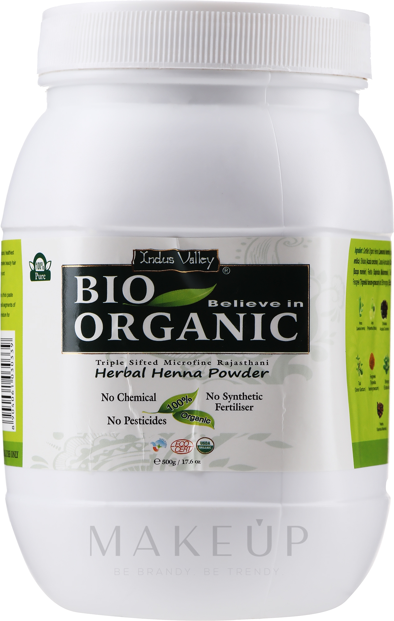 Bio Henna-Puder - Indus Valley Bio Organic — Foto 500 g