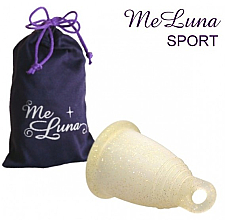 Düfte, Parfümerie und Kosmetik Menstruationstasse Größe M goldener Glitzer - MeLuna Sport Menstrual Cup