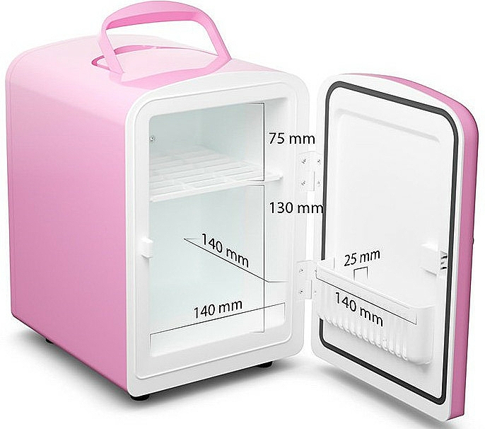 Kosmetischer mini Kühlschrank rosa - Fluff Cosmetic Fridge — Bild N3