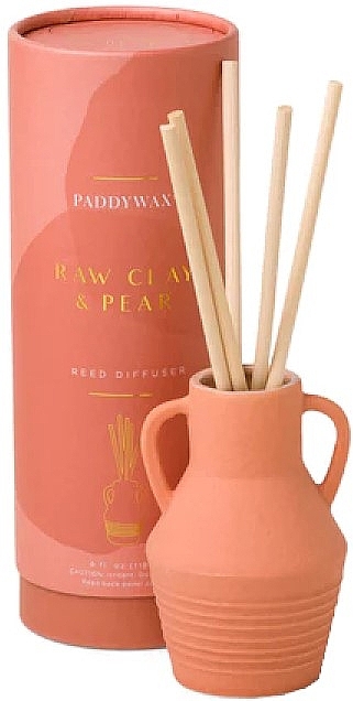 Raumerfrischer Roher Ton und Birne - Paddywax Santorini Ceramic Diffuser Raw Clay & Pear — Bild N1