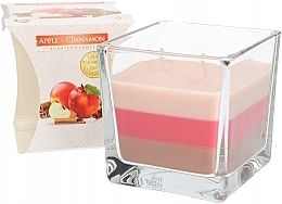 Duftende dreischichtige Kerze im Glas Apfel und Zimt - Bispol Scented Candle Apple & Cinnamon — Bild N2