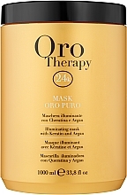 Düfte, Parfümerie und Kosmetik Fanola Oro Therapy Oro Puro Mask - Regenerierende Haarmaske mit Arganöl