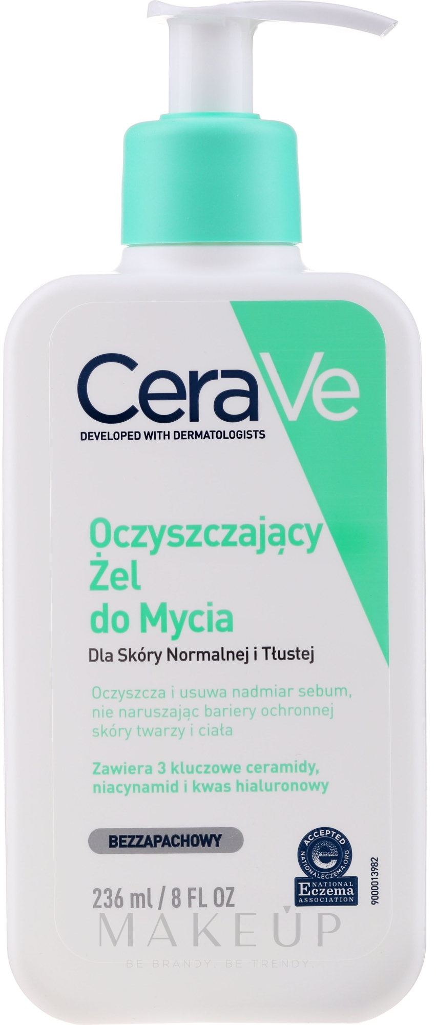 CeraVe Foaming Cleanser - Reinigendes Gesichts- und Körpergel mit Hyaluronsäure — Bild 236 ml
