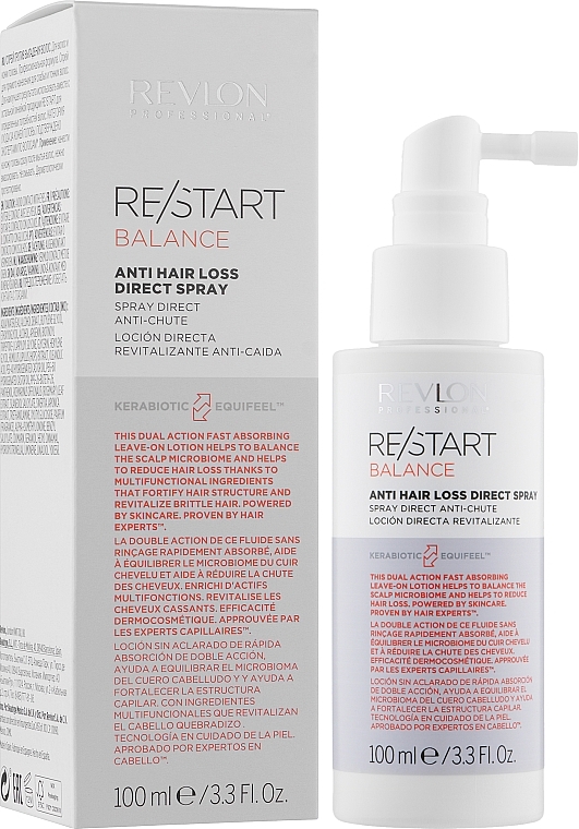 Revitalisierendes Lotion-Spray gegen Haarausfall ohne Ausspülen - Revlon Professional Spray Restart Balance Anti-hair Direct — Bild N1