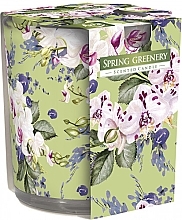 Duftkerze im Glas Frühlingsgrün - Bispol Scented Candle Spring Greenery  — Bild N1