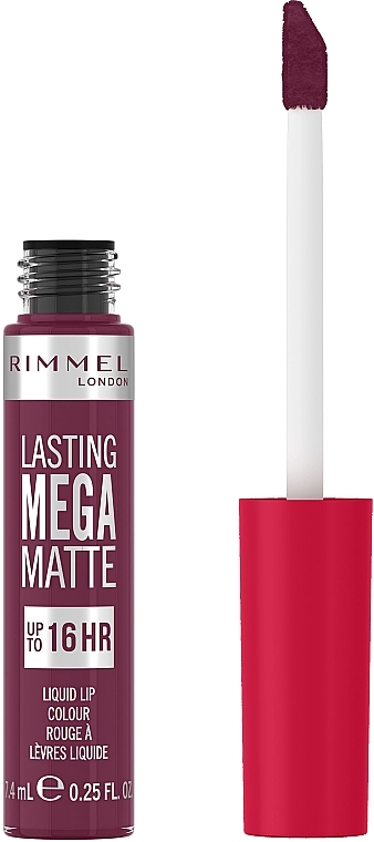 Flüssiger matter Lippenstift - Rimmel Lasting Mega Matte Liquid Lip Colour — Bild N2