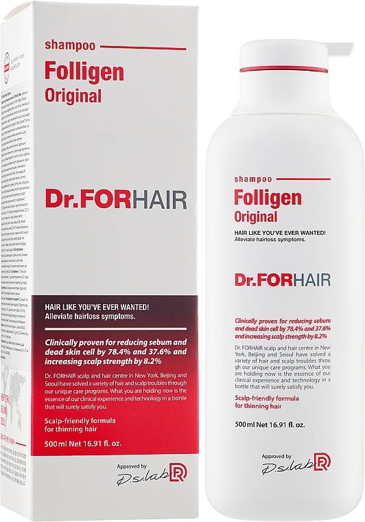 Stärkendes Shampoo gegen Haarausfall - Dr.FORHAIR Folligen Original Shampoo — Bild N4