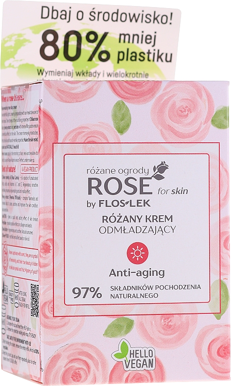 Anti-Falten Tagescreme mit Rosenduft - Floslek Rose For Skin Rose Gardens Anti-Aging Day Cream — Bild N1