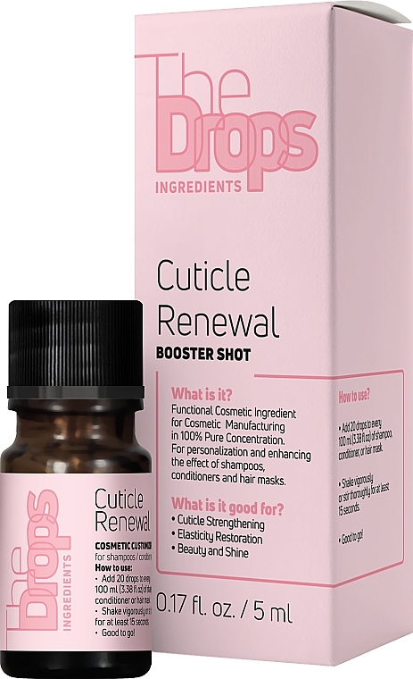 Komplex zur Regeneration der Haarspitzen  - Pharma Group Laboratories The Drops Cuticle Renewal Booster Shot  — Bild N3