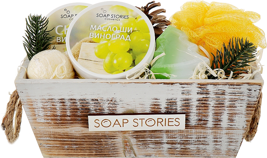 Geschenkset Trauben - Soap Stories (oil + soap+ bath bomb + scrab + sponge) — Bild N1