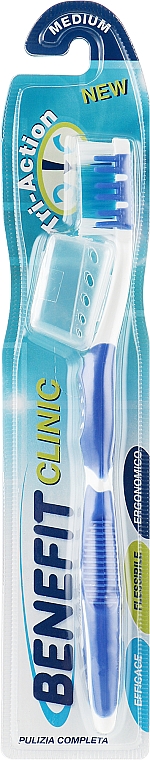Zahnbürste mit dreifacher Wirkung, blau - Mil Mil Benefit — Bild N1