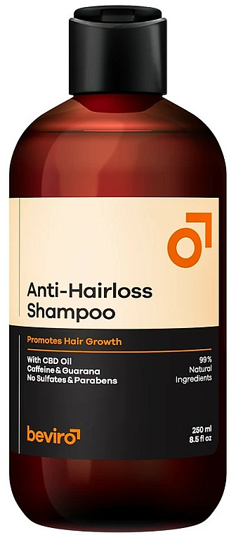 Shampoo gegen Haarausfall mit CBD-Öl, Koffein und Guarana - Beviro Anti-Hairloss Hair Shampo — Bild N1