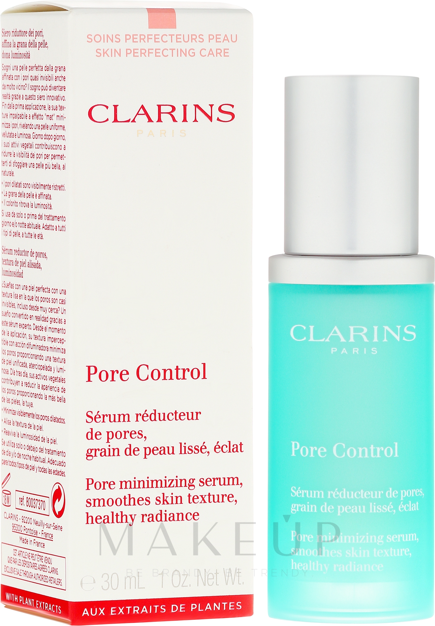 Feuchtigkeitssepnendes Gesichtsserum zur Porenverengung - Clarins Pore Control Pore Minimizing Serum — Bild 30 ml