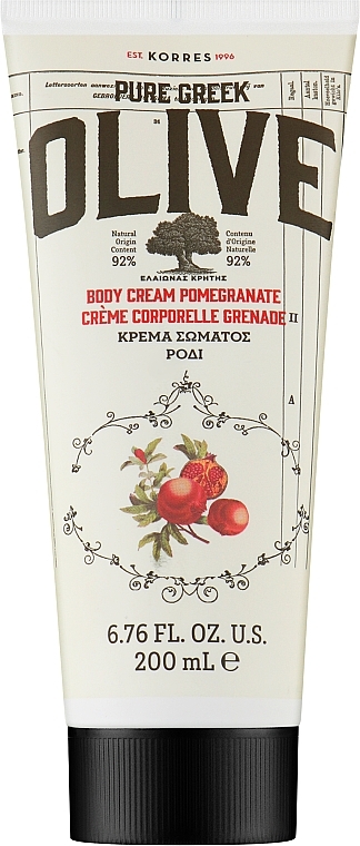 Körpercreme mit Granatapfel - Korres Pure Greek Olive Pomegranate Body Cream — Bild N1