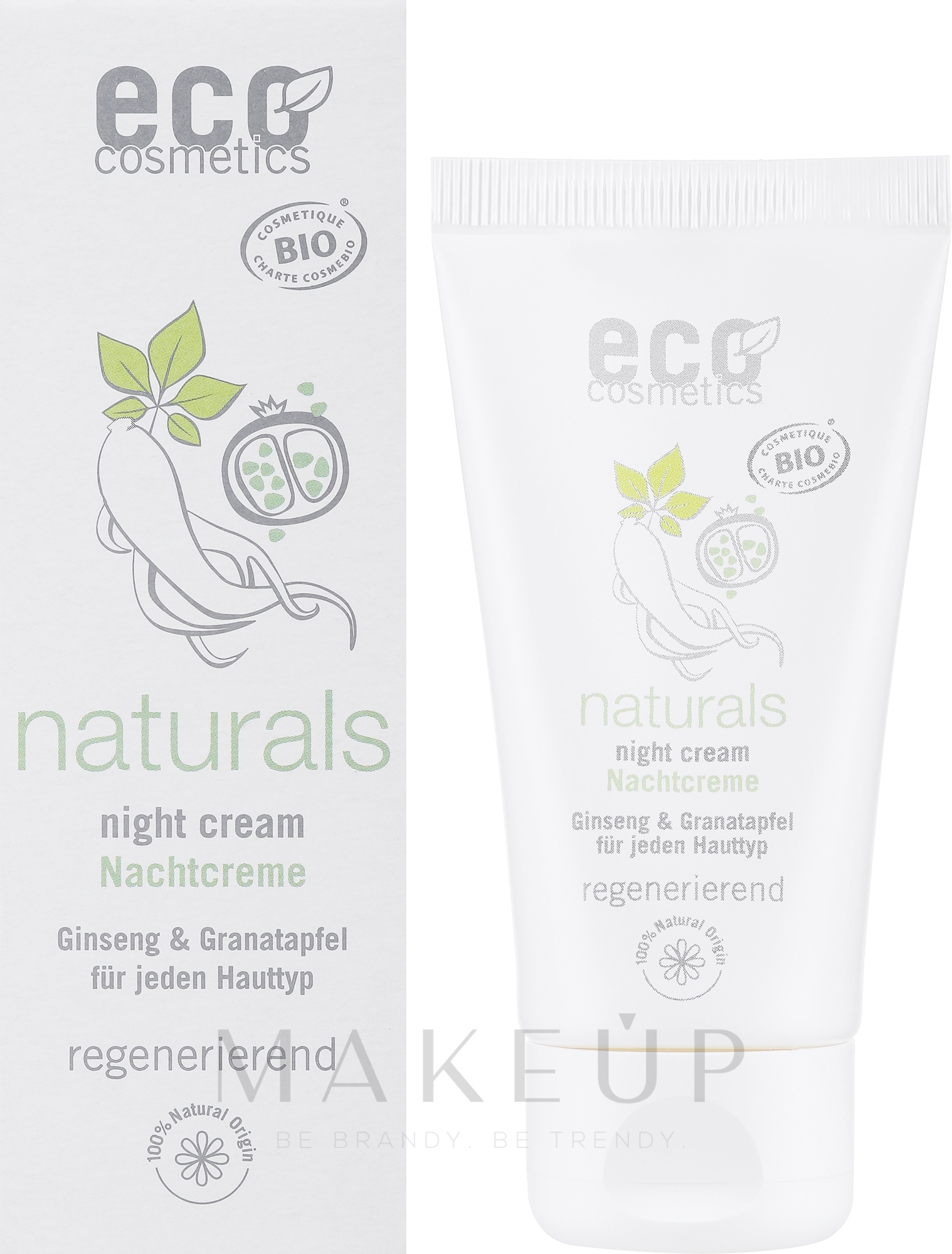Schützende Nachtcreme mit Granatapfel und Ginseng - Eco Cosmetics- Eco Cosmetics — Bild 50 ml