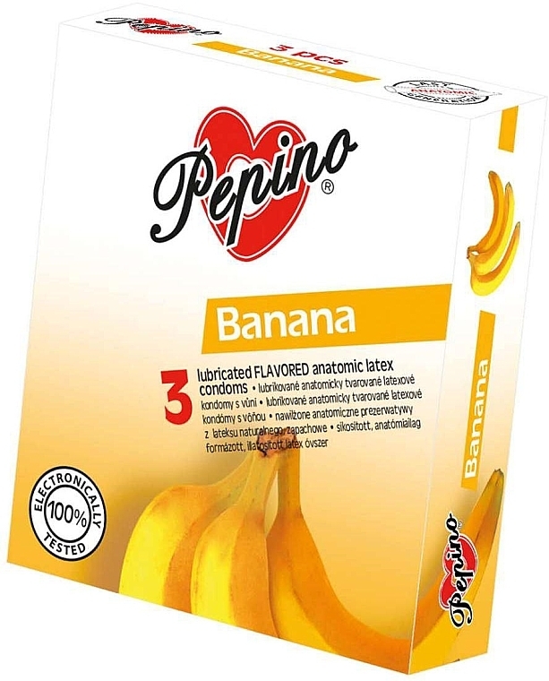 Kondome mit Bananengeschmack 3 St. - Pepino Banana  — Bild N1