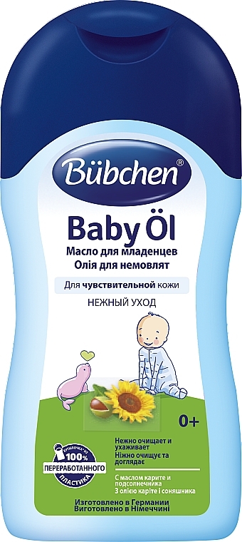 Mildes Babyöl mit Sonnenblumenöl und Sheabutter - Bubchen Baby Ol — Bild N2