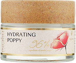 Feuchtigkeitsspendende Gesichtscreme mit Maca-Öl - Ingrid Cosmetics Vegan Hydrating Poppy — Bild N1