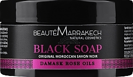 Natürliche marokkanische schwarze Seife mit Damaszener-Rosenöl - Beaute Marrakech Savon Noir Moroccan Black Soap — Foto N1