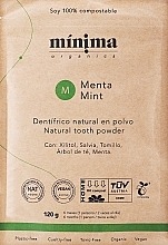 Natürliches Zahnpulver mit Minze in kompostierbarer Papiertüte - Minima Organics Natural Tooth Powder — Bild N3