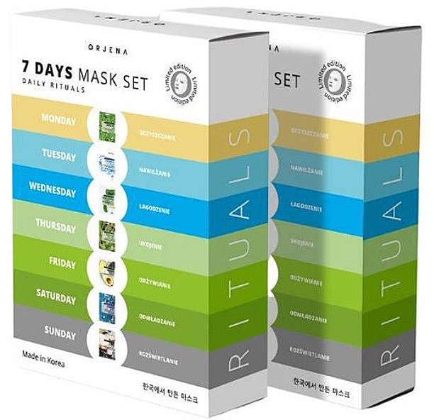 Maskenset 7 St. - Orjena 7 Days Daily Rituals Mask Set — Bild N1