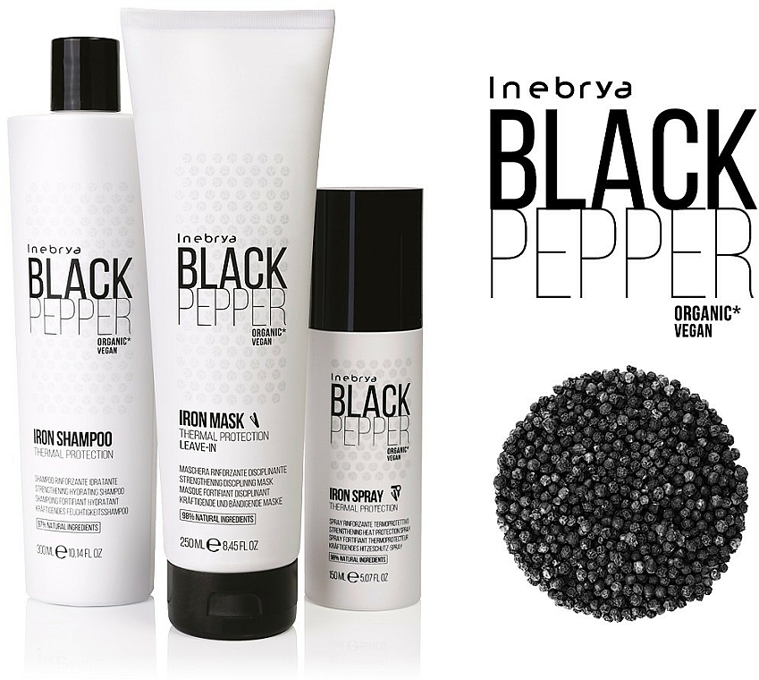 Hitzeschutz-Haarspray mit schwarzem Pfeffer - Inebrya Balck Pepper Iron Spray — Bild N2