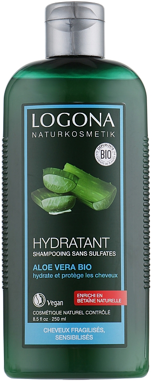 Feuchtigkeitsspendendes und schützendes Shampoo mit Aloe Vera - Logona Hair Care Shampoo — Bild N1
