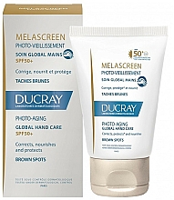 Handpflege gegen Pigmentflecken - Ducray Melascreen Global Hand Care SPF 50+ — Bild N1
