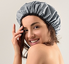 Duschhaube grau Chic - MAKEUP Bath Cap Gray — Bild N3