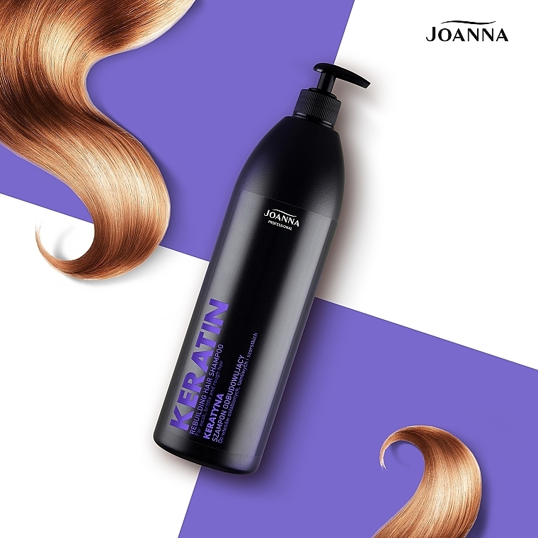 Keratin Shampoo für dickes, stumpfes und strapaziertes Haar - Joanna Professional — Foto N8