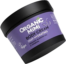 Tief feuchtigkeitsspendende Körpercreme mit Mandeln und Eisenkraut - Organic Mimi Body Cream Deep Hydrating Almond & Verbena — Bild N1