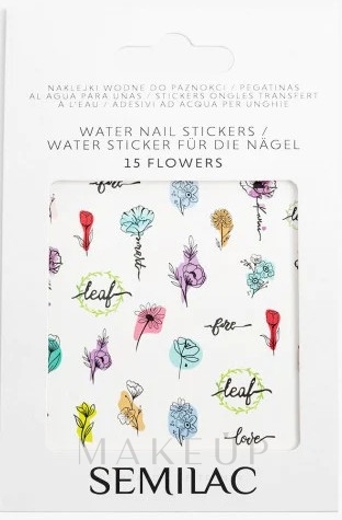 Dekorative Nagelsticker - Semilac Nail Stickers  — Bild 15 - Flowers