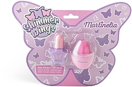 Nagel- und Lippenset Glänzende Flügel - Martinelia Shimmer Wings Nails & Lips Duo (Nagellack 4ml + Lippenbalsam 1 St.) — Bild N2