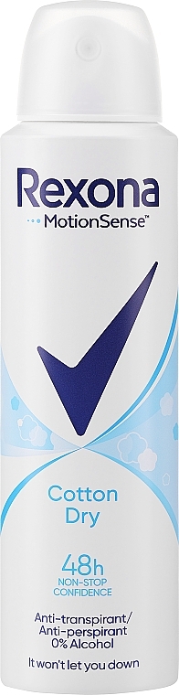 Deospray Antitranspirant - Rexona MotionSense Cotton Dry Anti-Perspirant