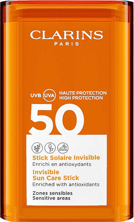 Sonnenschutzstick für die sensiblen Körperzonen mit Antioxidantien LSF 50 - Clarins Stick Solaire Invisible SPF50 — Bild N1