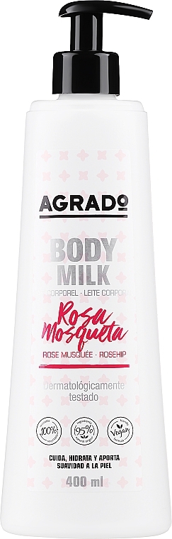 Körpermilch mit Hagebutte - Agrado Body Milk Rosa Mosqueta  — Bild N1