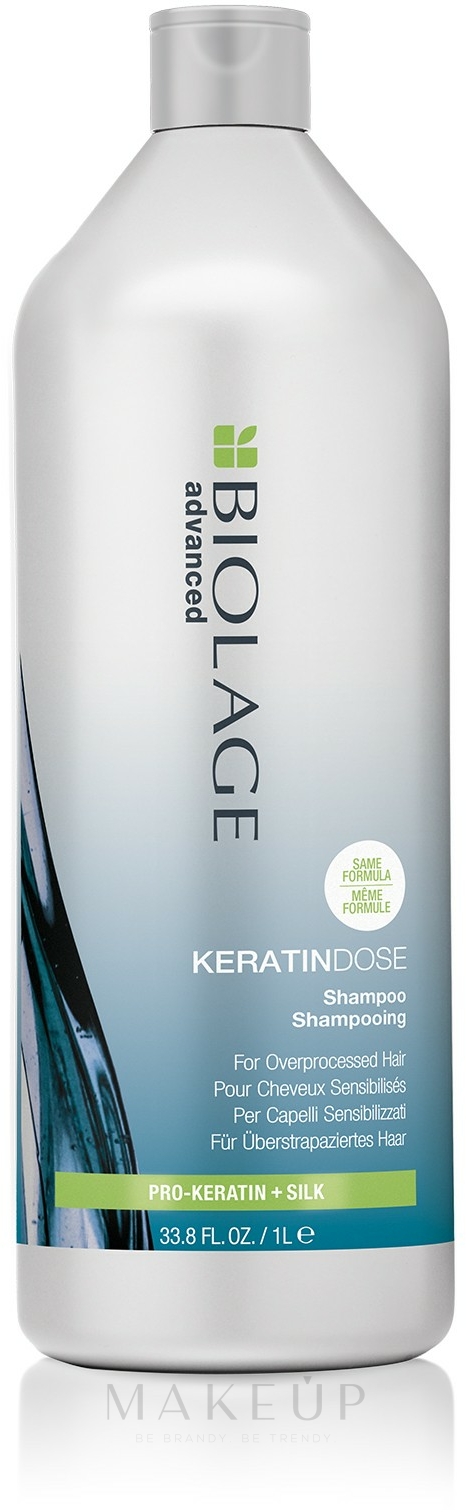 Shampoo für überstrapaziertes Haar - Biolage Keratindose Advanced Pro-Keratin+Silk NEW — Bild 1000 ml