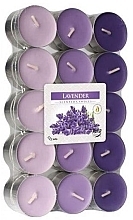 Teekerzen-Set Lavendel 30 St. - Bispol Lavender Scented Candles  — Bild N1