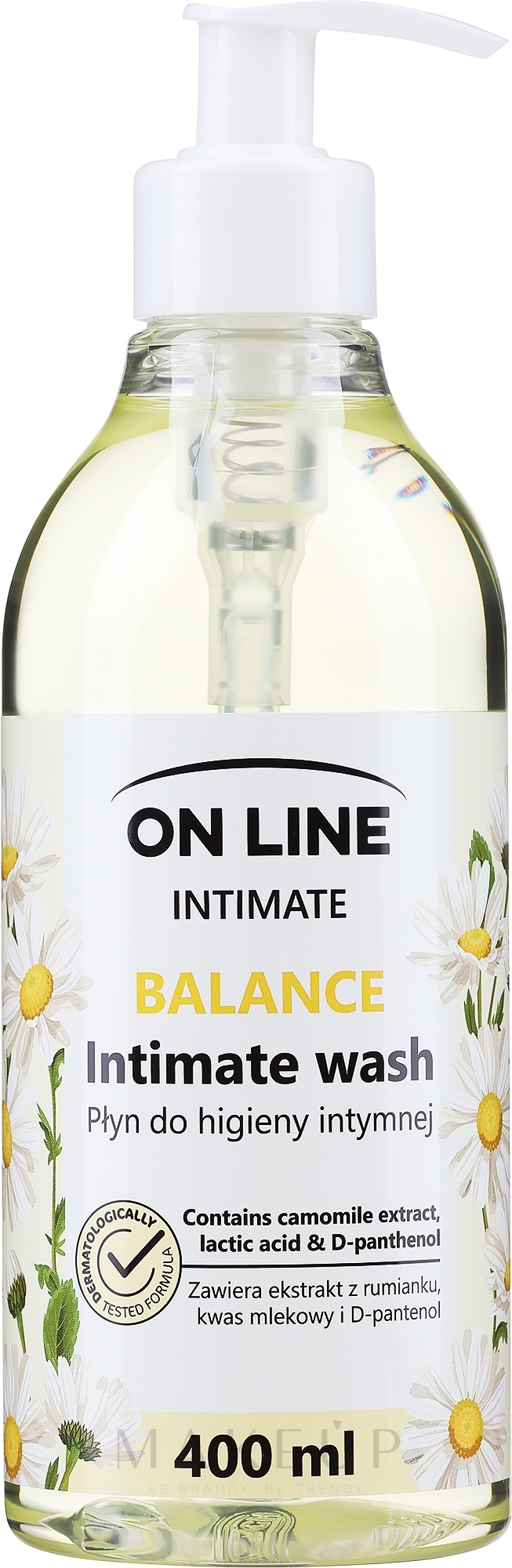 Intimgel mit Kamille, Milchsäure und D-Panthenol - On Line Intimate Balance — Bild 400 ml