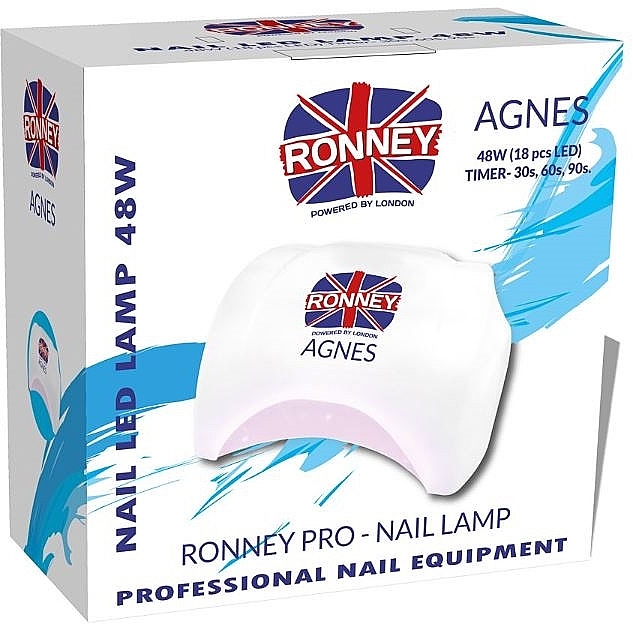 LED-Lampe für Nageldesign Agnes weiß - Ronney Profesional Agnes Pro LED 48W (GY-LED-032) — Bild N1