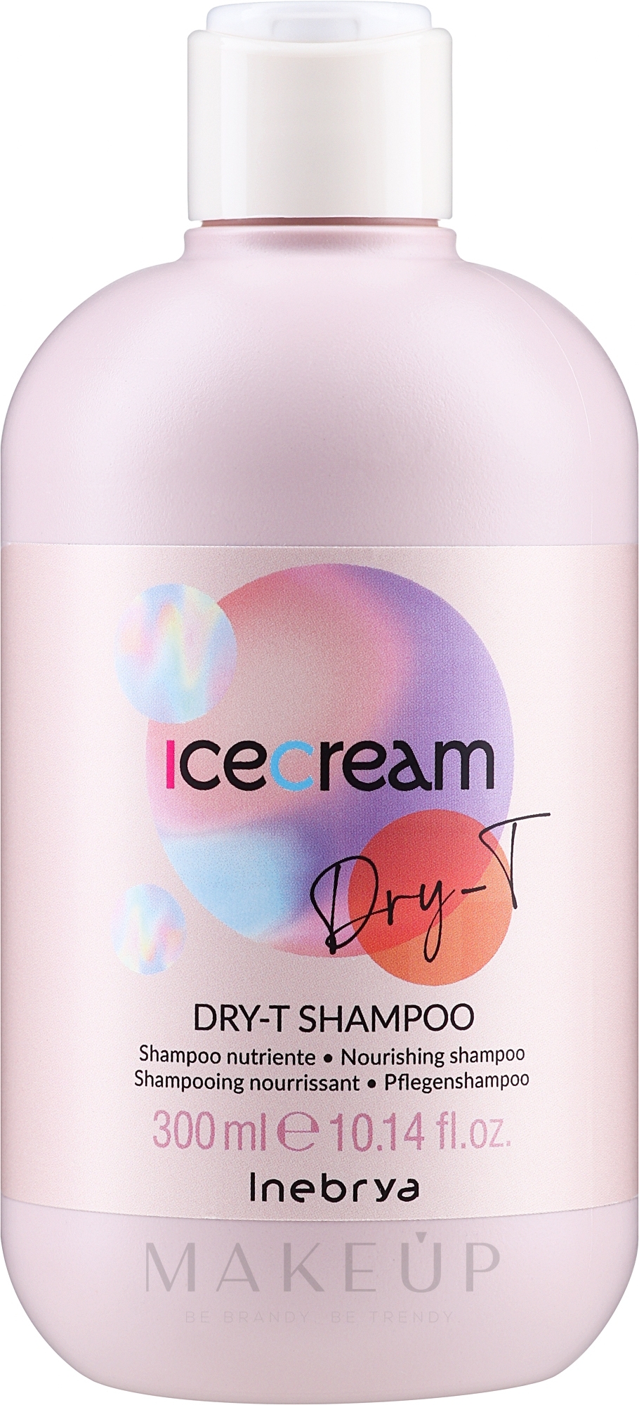 Revitalisierendes Shampoo für stark strukturgeschädigtes und brüchiges Haar - Inebrya Ice Cream Dry-T Shampoo — Bild 300 ml